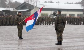 Primopredaja nadležnosti zapovijedanja 1. HRVCON-a u Litvi