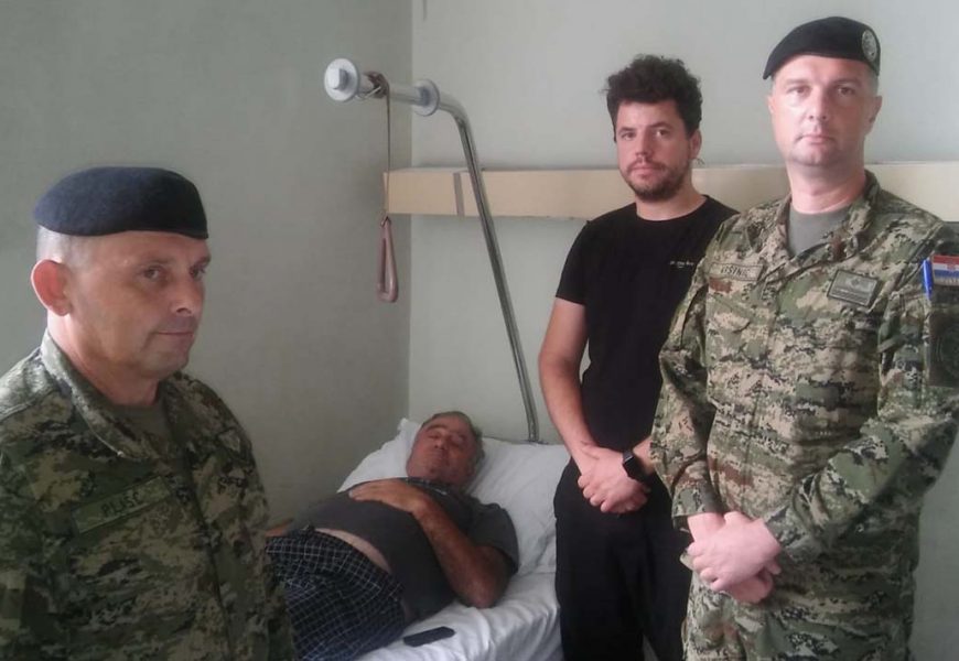 Zapovjednik Tigrova posjetio gospodina Vale u pulskoj bolnici