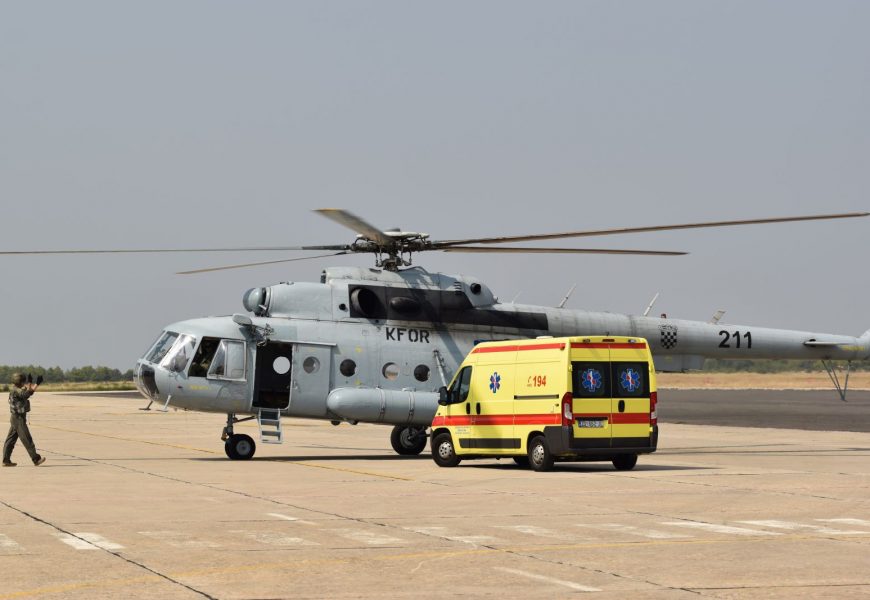 Ozlijeđena pripadnica Hrvatske vojske helikopterom prevezena u Zagreb