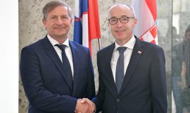 Ministar Krstičević sa slovenskim ministrom Erjavcem