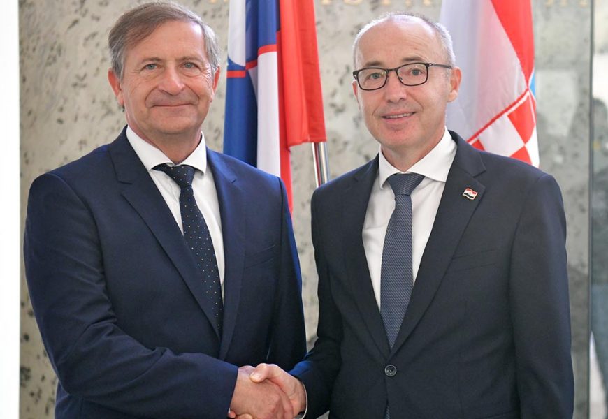 Ministar Krstičević sa slovenskim ministrom Erjavcem