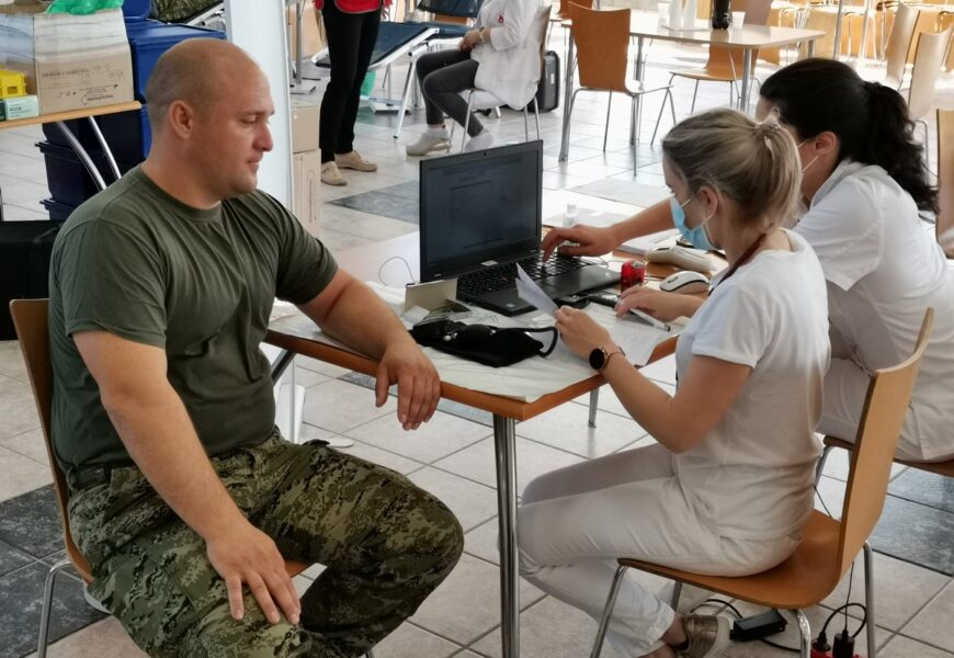 Dobrovoljno darivanje krvi u Inženjerijskoj pukovniji